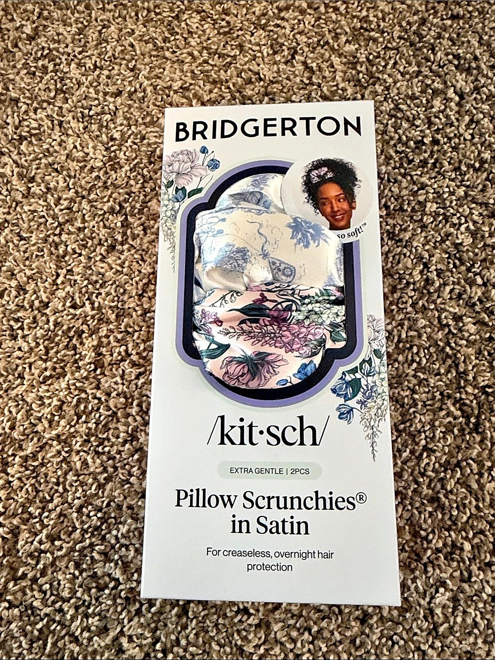 Kitsch Bridgerton x Kitsch Satin Pillow Scrunchies Set